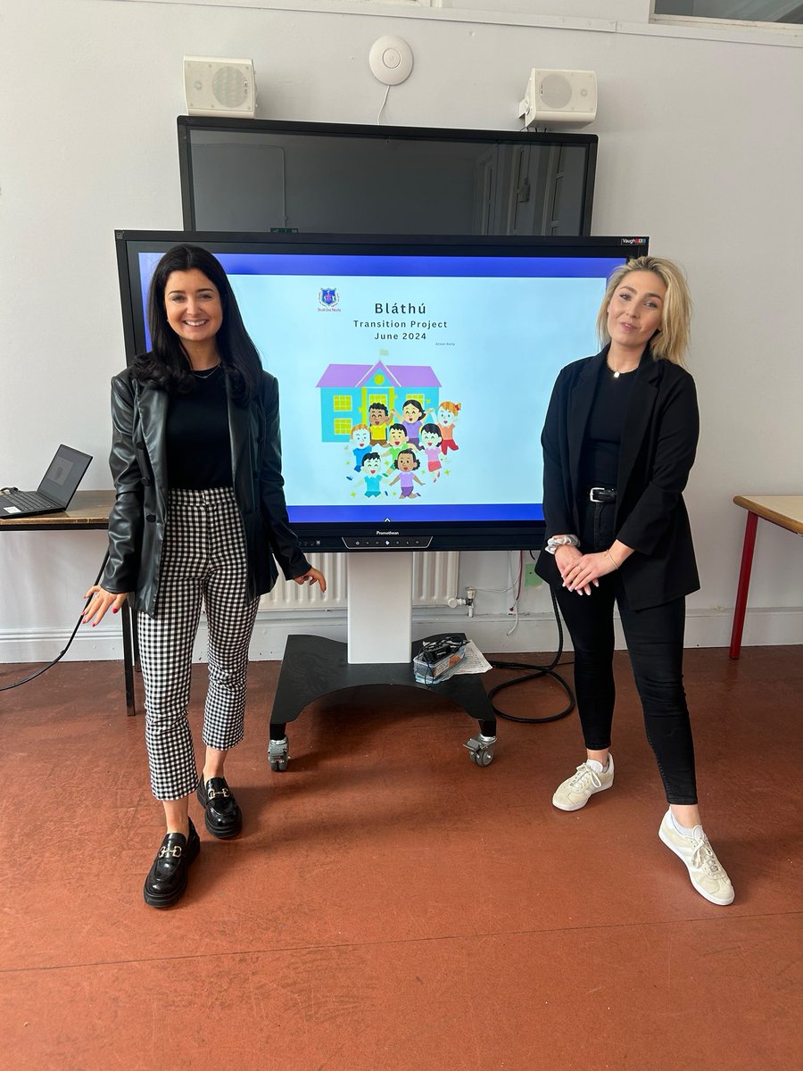 AliNulty's tweet photo. Great to collaborate with the HSCL Coordinator and my good friend, Róisín, on day one of our project. Fantastic turnout and enthusiasm! 👏🏼 #ECE #transitionproject https://t.co/bcRmiCHTza