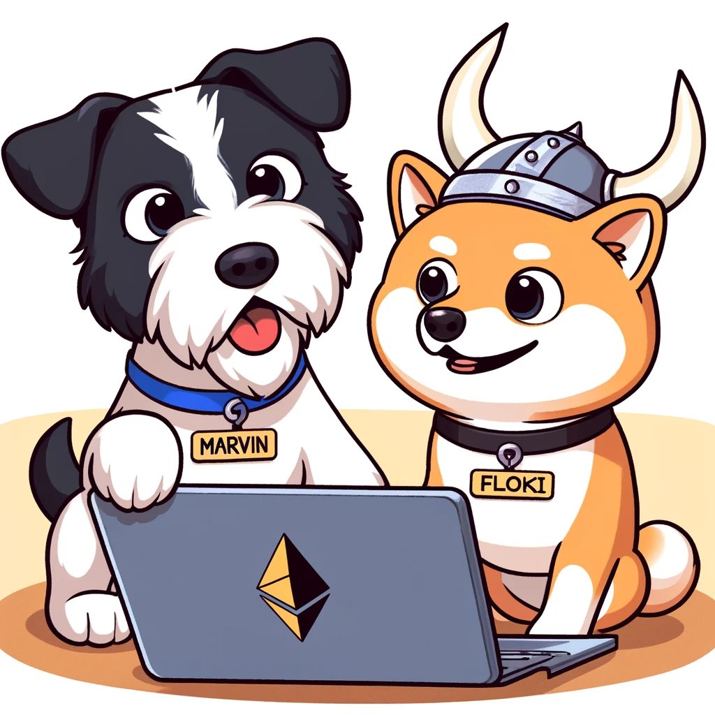 MarvinInuCoin's tweet photo. Make our brother $FLOKI proud, Bark harder $MARVIN!
#marvininu #eth #bullrun #crypto #bullish https://t.co/9vbDYqj7rW