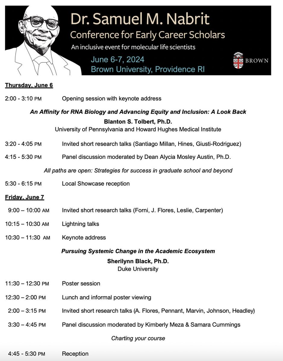 Dr. Samuel M. Nabrit Conference tweet media