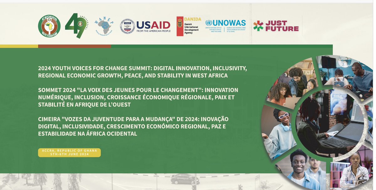 WANEP_Regional's tweet photo. “Our journey to this Summit began in 2022 w/ the #YouthVoices4Change Summit in Accra. Funded by the EU &amp; implemented through AGA, Expertise 🇫🇷, ECOWAS, WANEP, &amp; Just Future, it gathered 80 youth to focus on democracy &amp; political transitions in the ECOWAS region.”
💬@AddaeLevinia https://t.co/qyF8BCcFIT