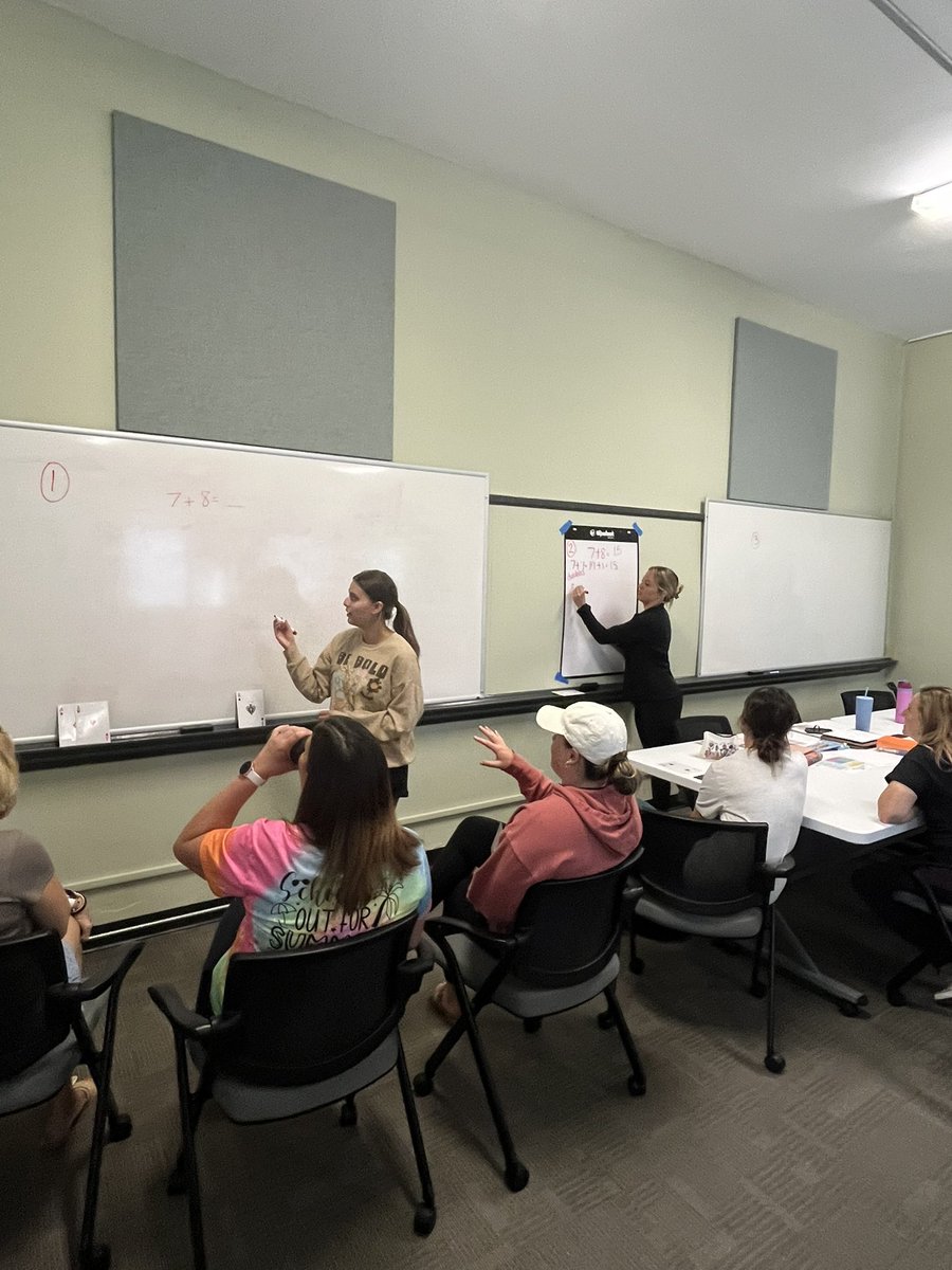 NieceMn's tweet photo. @MehlvilleSD Elementary Teachers engaged in Summer learning - Math Fact Fluency PD! Thank you Abby Smith! @EducPlus https://t.co/5l6MqviYlc