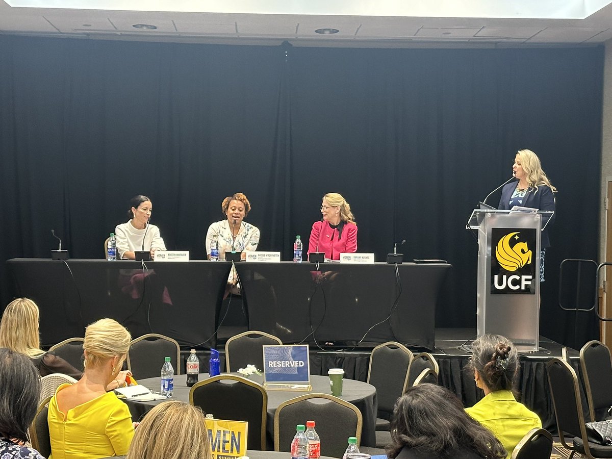 FloridaDBPR's tweet photo. Our second panel of the day at DBPR’s #WIBsummit welcomed leaders in Florida’s education space who discussed how Florida’s focus on workforce development and deregulation is transforming our talent pipeline and higher ed curriculum to better meet the needs of today’s industries. https://t.co/kqYTbozFPT