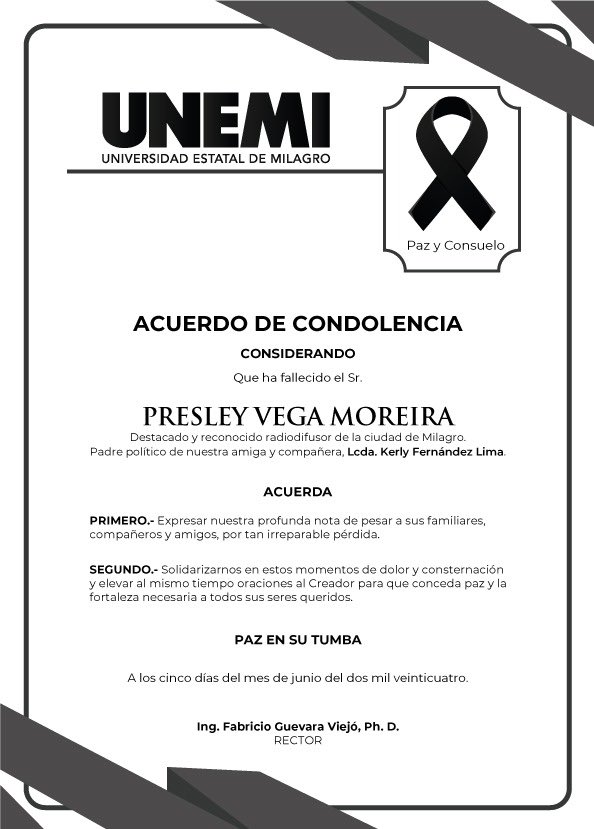 UNEMIEcuador's tweet photo. Expresamos nuestra sentida nota de pesar y nos  solidarizamos con su familia y amigos. Paz en su tumba. https://t.co/YZGeIBdxka