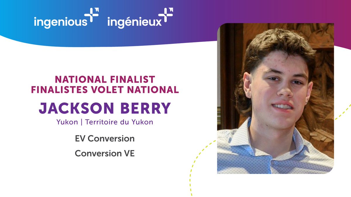 InnovazoneCdn's tweet photo. Voici le finaliste national 2024 Ingénieux+ du Yukon !

Prototype à faible coût permettant aux propriétaires d’automobiles de convertir leur véhicule à essence en véhicule électrique! #IngénieuxPlus https://t.co/XgLYND49sb