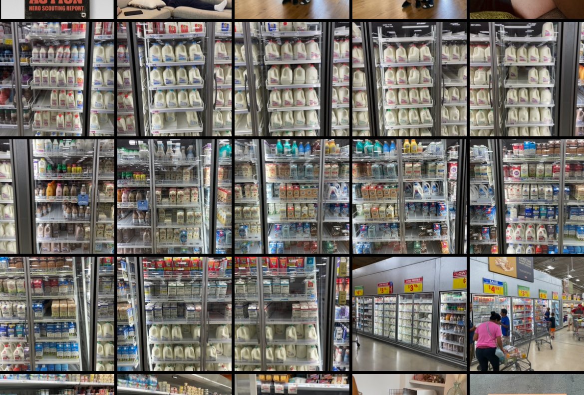 SheaSerrano's tweet image. found a bunch of pictures of the grocery store milk section in my phone and remembered that a few months ago i was researching a story idea for EMILIO GRAVES where the whole plot was he was mad that there are too many kinds of milk now lol it ended up not being very good lol