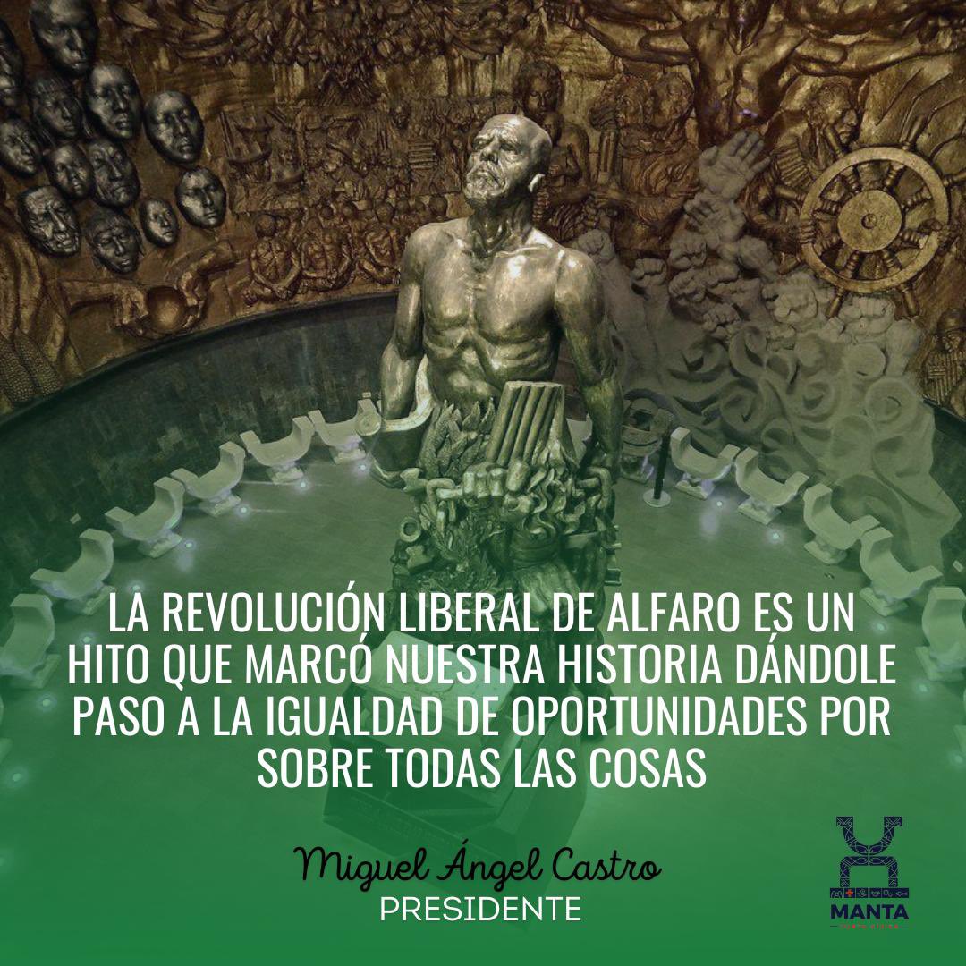 JuntaCivicaMant's tweet photo. En conmemoración a la lucha de un manabita aguerrido que peleó por los derechos de todos los ecuatorianos…
#CincoDeJunio #RevoluciónAlfarista https://t.co/Jg7Ai6d3kG