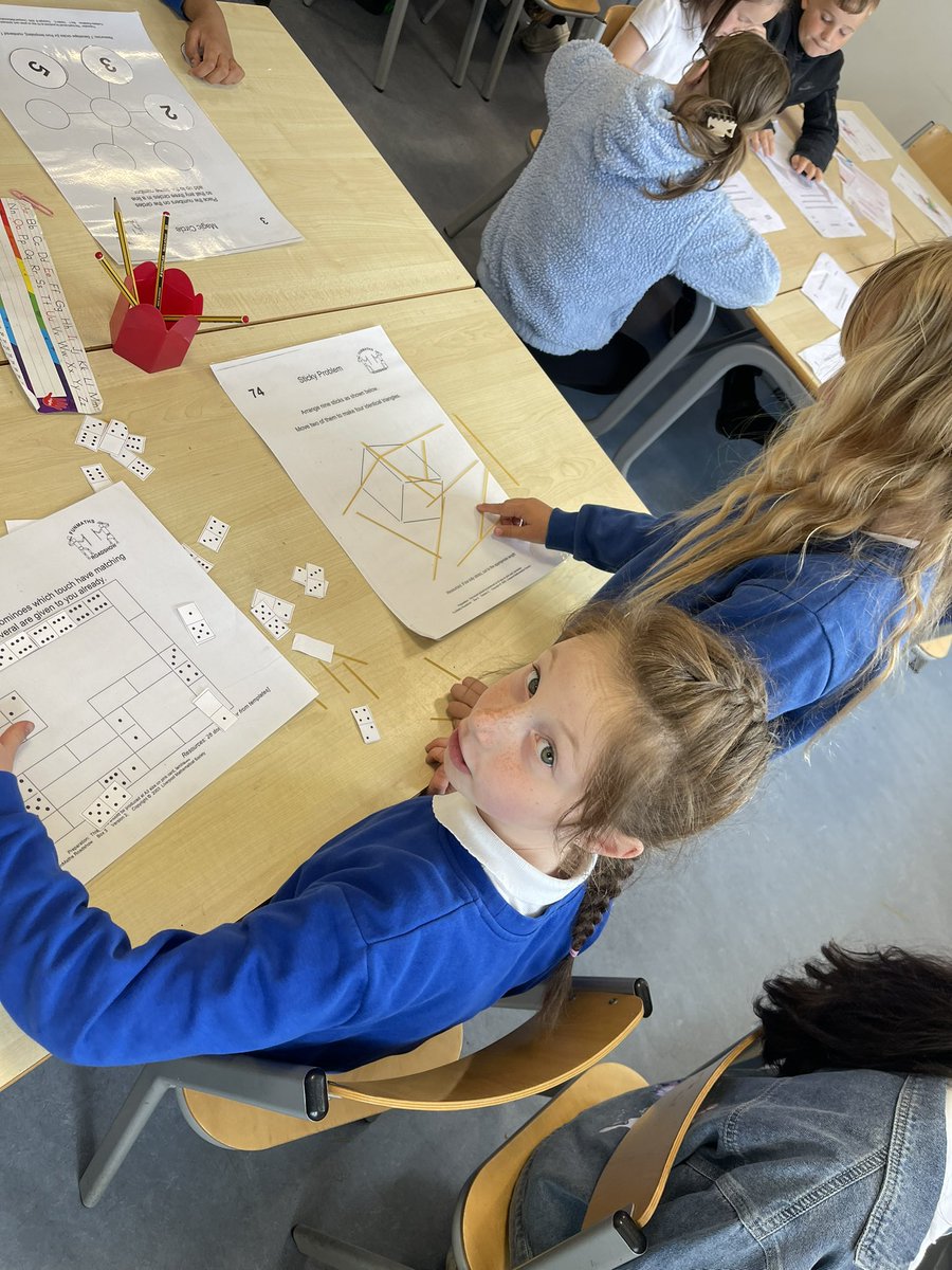 Miss_Patey's tweet photo. P3 had the best time completing numeracy problem solving challenges for #numeracyweek 🧮 🧠 @SeatonPSchool https://t.co/FzX6kD8gN4