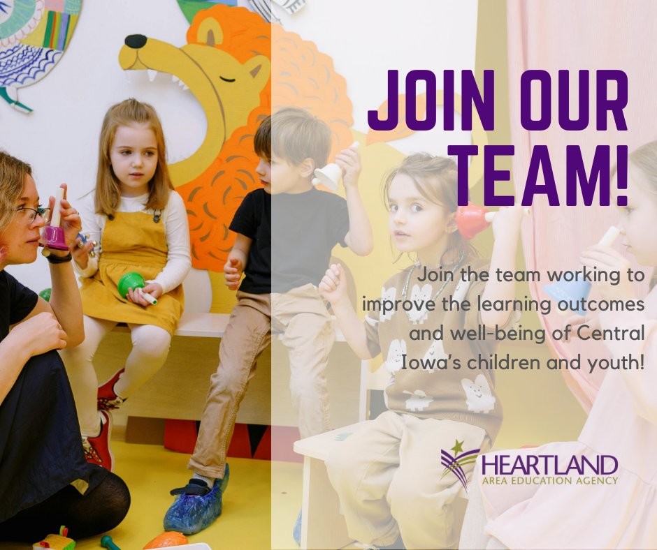 HeartlandAEA's tweet photo. We continue to hire for positions for the 2024-25 school year. We'd love for you to join our team that makes a difference for students, families and educators every day! Competitive pay &amp; benefits, IPERS, mentoring program, PD &amp; more!

➡ https://t.co/wYKiEBiVCU https://t.co/2NFvixSlAY