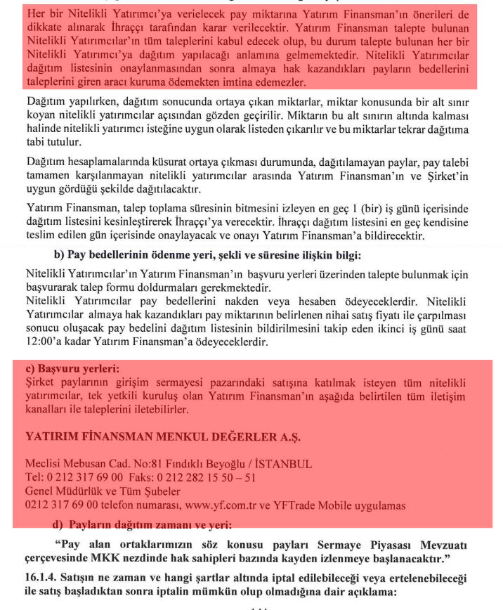 Gercek_Borsaci's tweet photo. #PIABL 🚨 PİA BİLİŞİM HİZMETLERİ A.Ş. halka açılıyor 👇
2.100.000 adet hisse,
Sabit fiyatla talep toplanarak nitelikli yatırımcılara payların satışı borsada yapılacaktır,
Dağıtılacak paylara konsorsiyum liderinin önerileri de dikkate alınarak ihraççı tarafından karar verilecektir,
Tahsisat grubu yoktur,
Yatırım Finansman aracılığıyla satış gerçekleşecektir,
* Girişim Sermayesi Pazarı'nda işlem görecektir.
#borsa #halkaarz #bist100