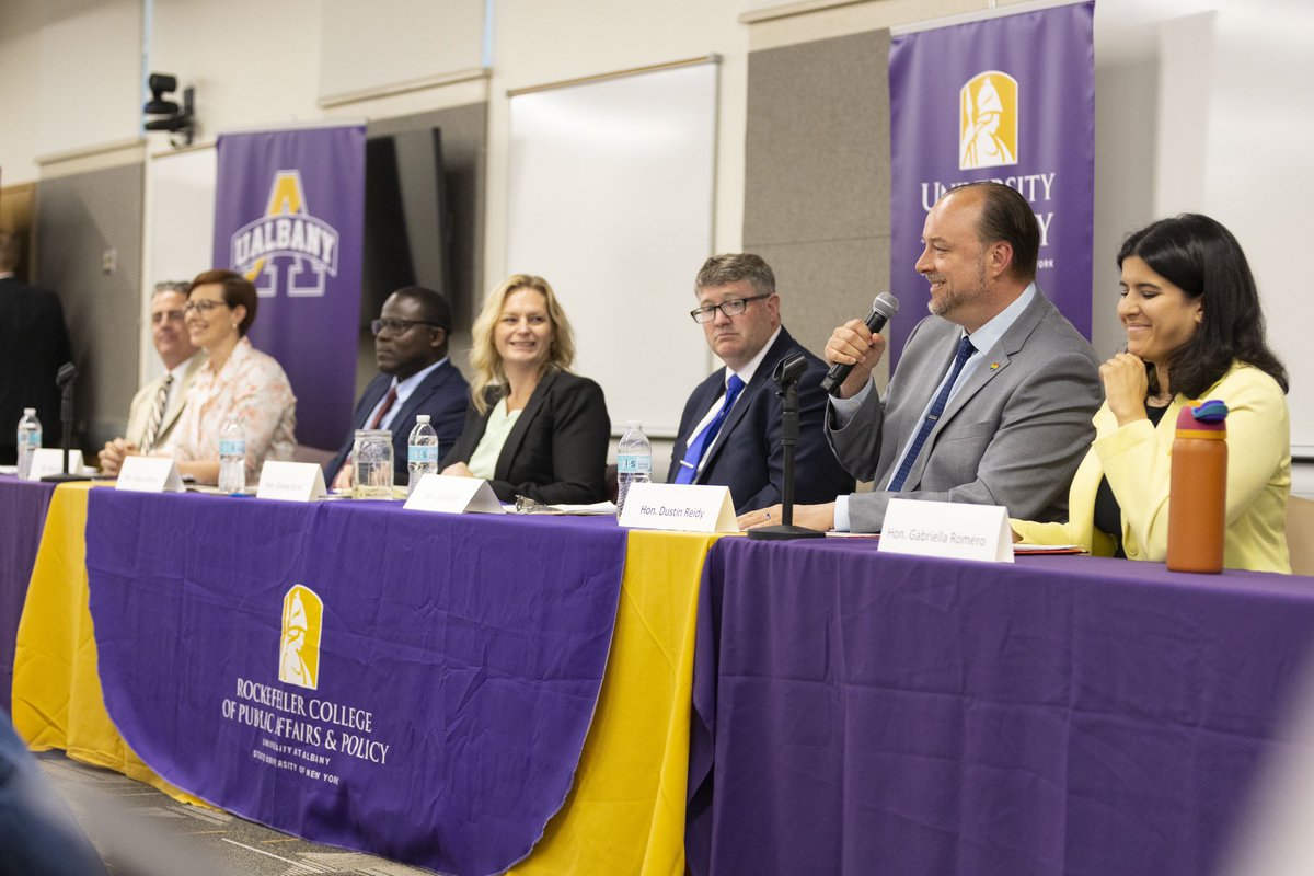 RockefellerColl's tweet photo. Candidates for the 109th District Assembly spoke during a community forum sponsored by the Albany NAACP in partnership with Rockefeller College of Public Affairs &amp; Policy on the UAlbany Downtown Campus on Tuesday, June 4th. (photos by Patrick Dodson) https://t.co/U6ADh8Une7