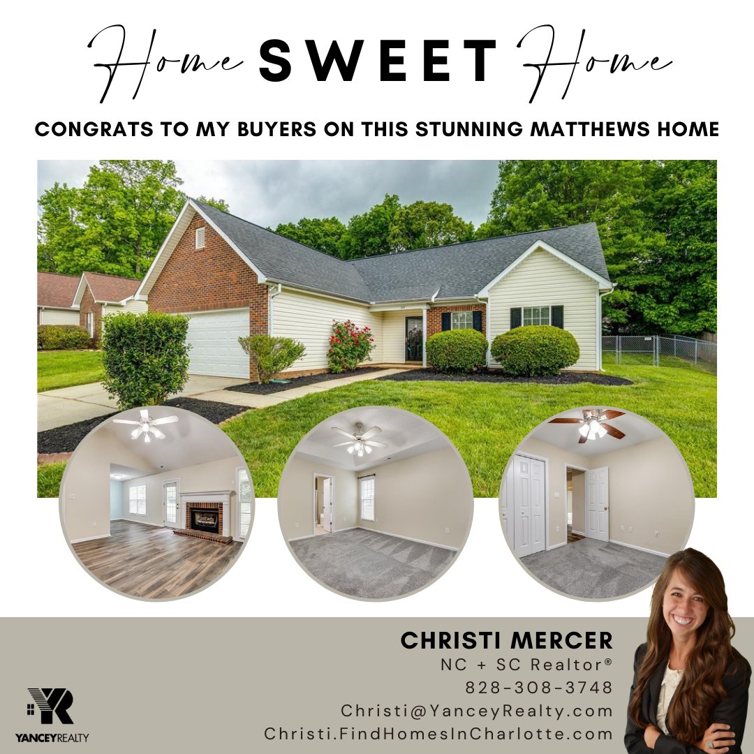 yancey_realty's tweet photo. Welcome Home! π‘β€ Congratulations to Christi Mercer + her thrilled buyers for a successful closing in Matthews today!
#closed #closingday #sold #justsold #welcomehome #homeowners #homeownership #yanceyrealty #ncrealtor #screaltor #matthews #matthewsnc #buyersagent #happybuyers https://t.co/CoNgtuHO73