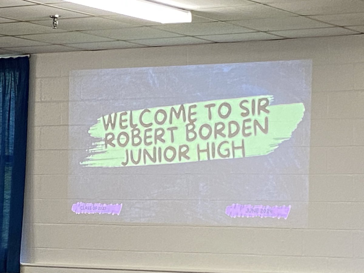 Grade 6 orientation today! Thank you to Ms. Ash and Ms. Crowe for your organization !