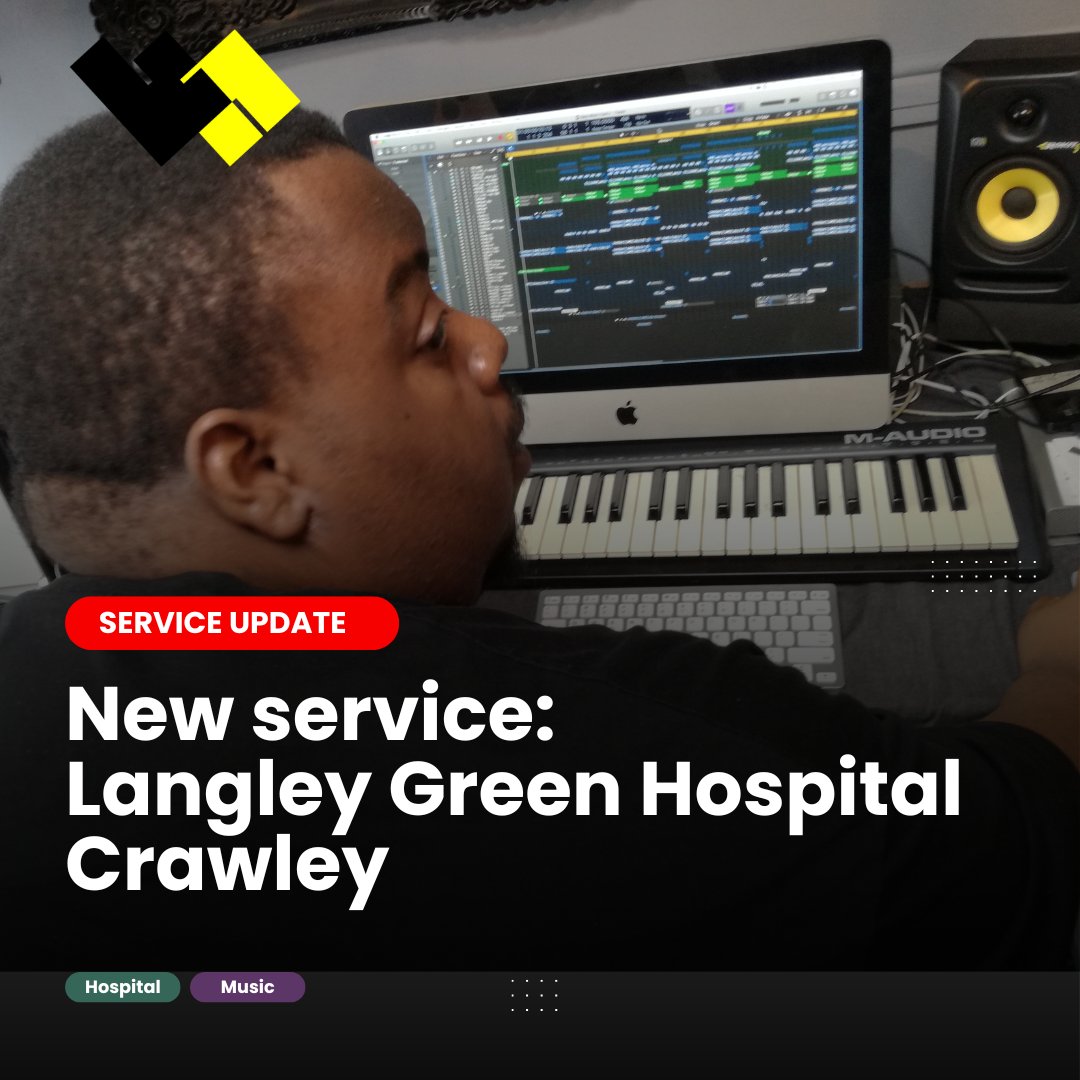 keychangesmusic's tweet image. We're bringing studio sessions to the wards at Langley Green Hospital @SPFT_NHS - our specially trained producers support patients to engage in songwriting lyricism &amp;amp; recording + open pathways to our studios in the community #mentalhealth #studiosessions #nhs #crawley #westsussex