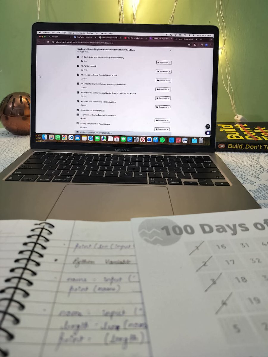 riyayadav09's tweet image. Day 4/100 of my #100daysofcode
Today, I unlocked the secrets of conditional statements, logical operators, code blocks, and scope Conditional statements gave me the power to create decision-making logic
#100daysofcodeangela #learningpython #programmingjourney