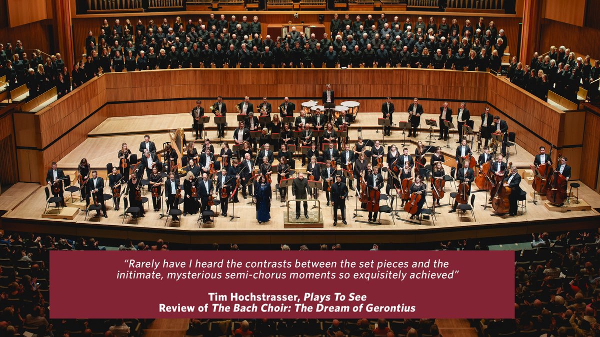TheBachChoir's tweet photo. Thanks to Tim Hochstrasser from @PlaystoSee for this 5* review of our recent performance of Cusp and The Dream of Gerontius at Southbank Centre. Read it in full here - https://t.co/DhorAkSXQh https://t.co/3HC18gmrjQ