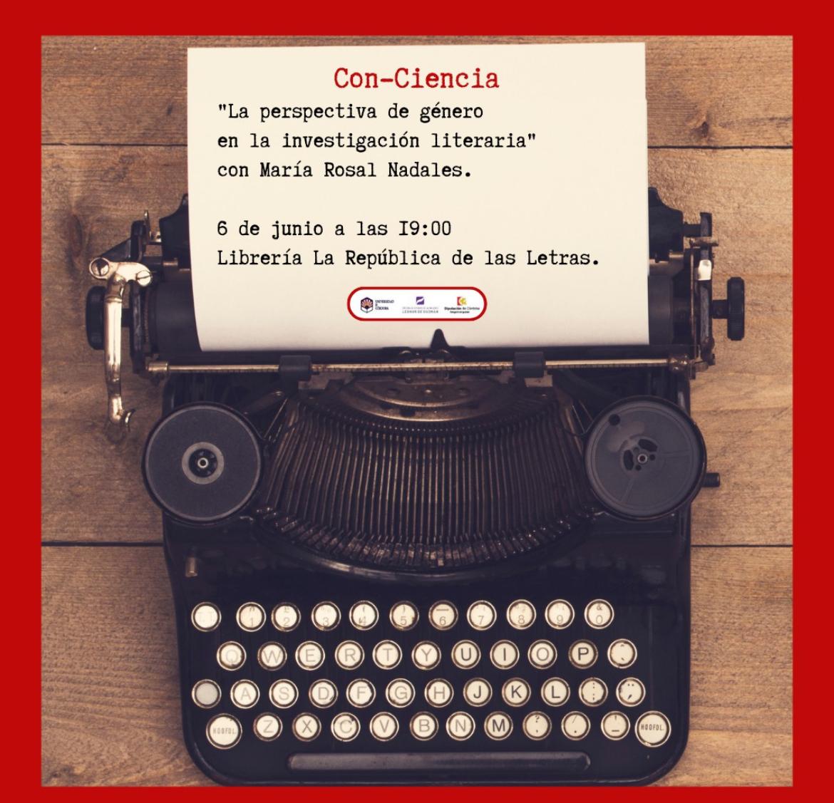 CatedraG's tweet photo. ¡Os esperamos mañana jueves en La República de las Letras con @mariarosal @IgualdadCordoba @CatedraG https://t.co/USixKXGfGV