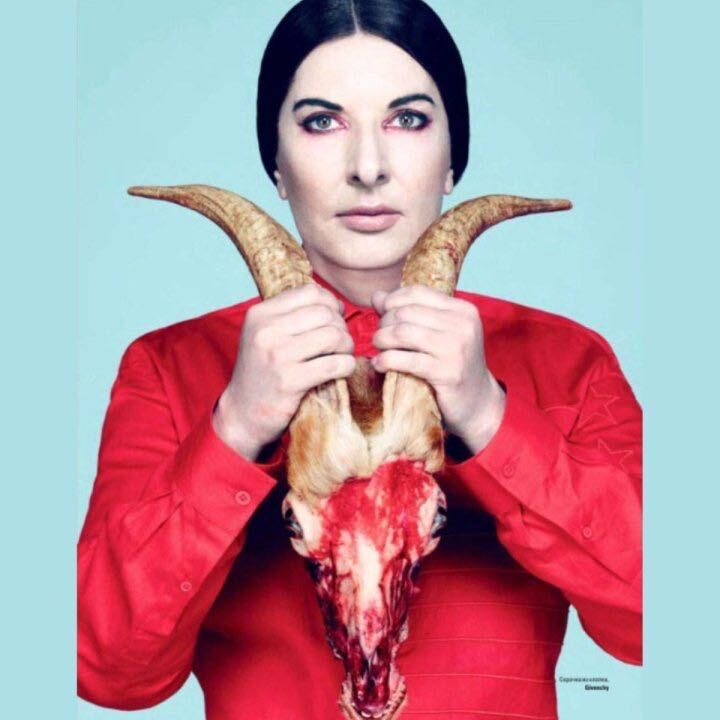 briandecoded's tweet photo. This is Marina Abramovic.

Some are saying that her performance ritual, "Spirit Cooking," is a Satanic craft.

Mainstream media defends her, labeling it art.

Watch her 7 shocking video performances (Skip #2 &amp; #3 if you are of the feint heart): https://t.co/NeMgZ4wgdC