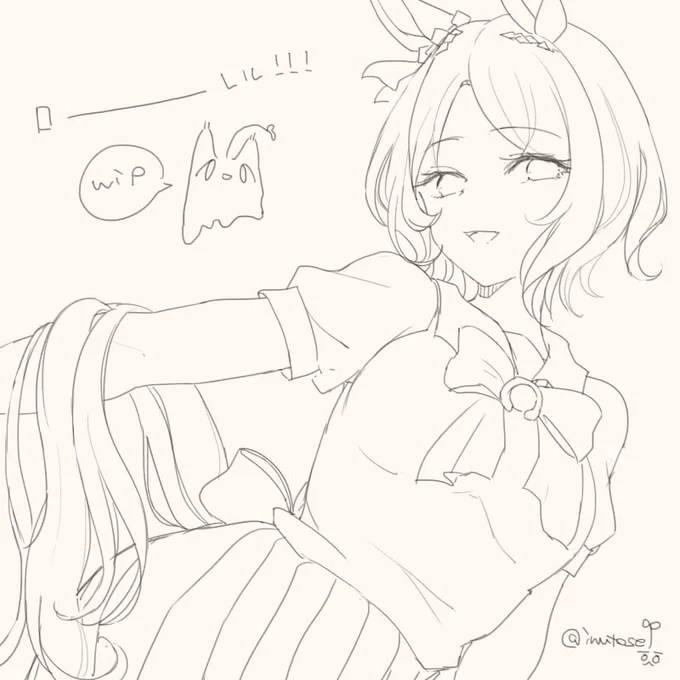 線画まで!おやすみなさい🐶 