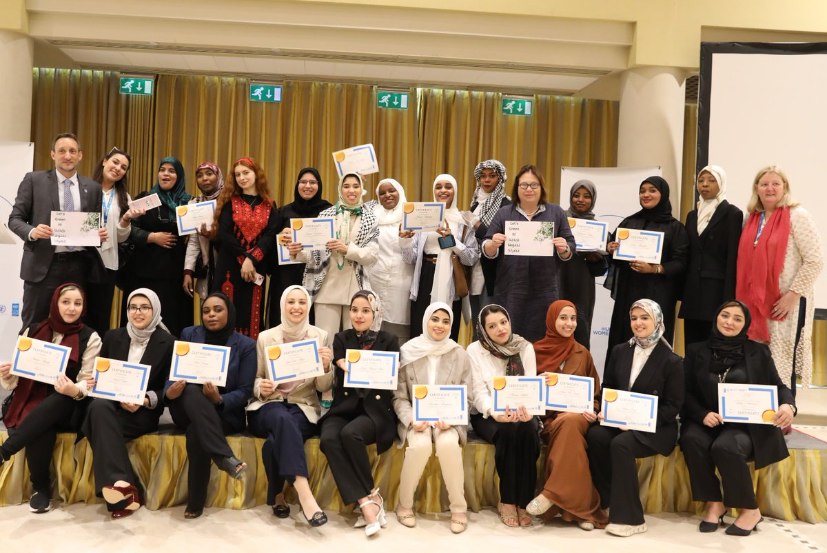 UNDPLibya's tweet photo. Today marks the conclusion of the 1st cohort of the Rai’dat training programme, a collaborative initiative by @UNDP, @UNSMILibya, @unwomenlibya, and @UnicefLibya.

Find out further details in the press release.
https://t.co/s6eC0YKmeE

#SDG5 https://t.co/vQnroawYZN