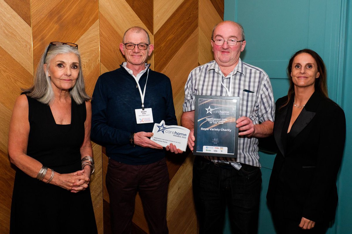 CareHmCatering's tweet photo. The 2024 Care Home Catering winners:

Chef of the year – Adriano de Carvalho, Newbury Court
Care Home Catering Team 2024 – Britten Court
Independent Care Home Caterer 2024 – Royal Variety Charity
Group Care Home Caterer 2024 – Meallmore
Above &amp; Beyond award – Manda Bracegridle https://t.co/QFtKuUwXAu
