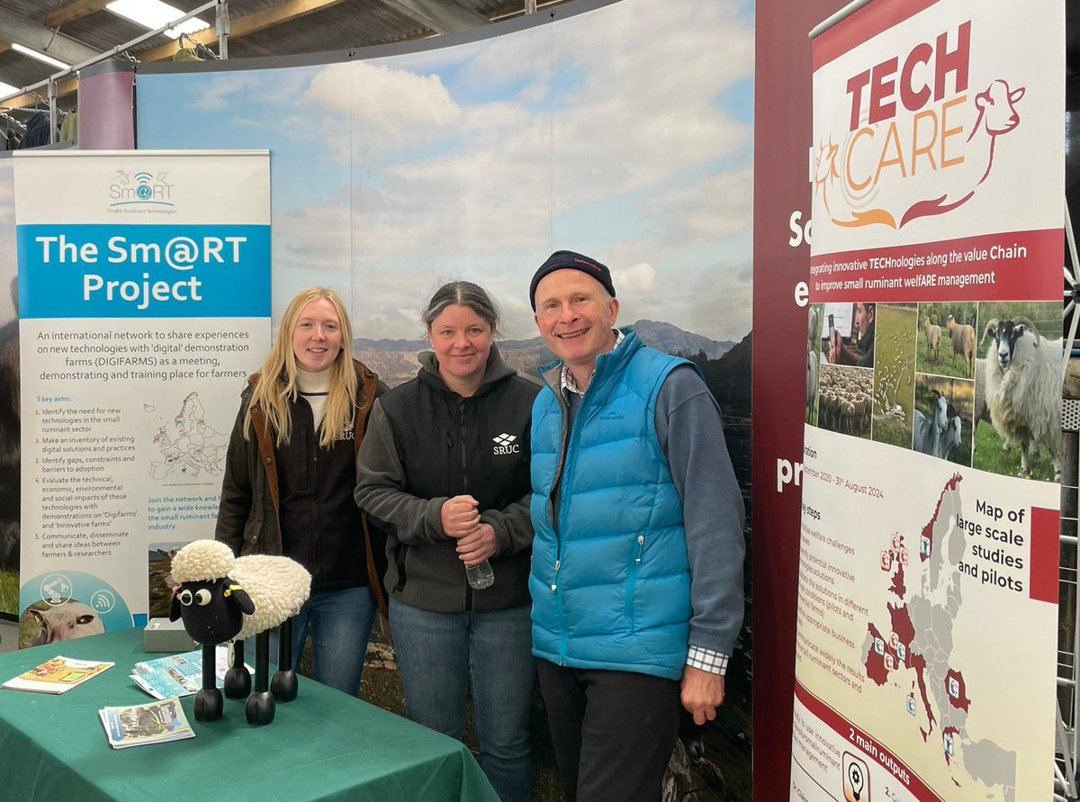 H2020Smart's tweet photo. Great day at #Scotsheep presenting the work from @H2020Smart & @TechCareproject -> technologies for 🐑 & 🐐. @SRUC @MoredunComms @ConsultingSAC
#SRUCKirkton https://t.co/TaKD8I4Z01