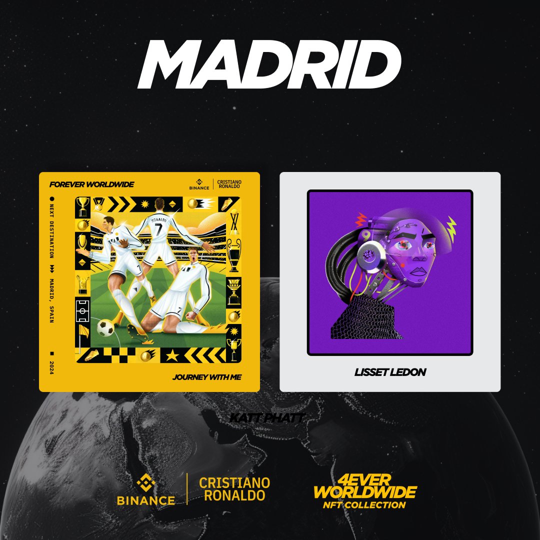 binance's tweet photo. Just 1 more day until we get transported to the record-breaking days in Madrid, the high-flying header in Turin and the league-topping goals in Saudi.

Score your Drop 1 NFTs today and unlock more benefits with Drop 2 tomorrow. 

Get started👇