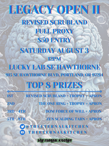 Hello Folks! We are SO EXCITED to announce our next event! IT'S TIME FOR SOME LEGACY BAYBEEEEEEE! If you're in the Portland area in early August, COME THROUGHHHHHHH!

PREREGISTRATION: topdeck.gg/event/5W7i690w…