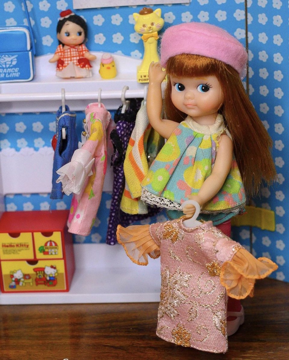 tampopodaisy's tweet photo. 👗🦆ちえドレスアップ 🦆👗
#シバ製作所チカちゃん #シバ製チカちゃん #レトロ #シバ製作所 #chikachan #chikachandoll #shibadoll https://t.co/ybeSDHGRMC