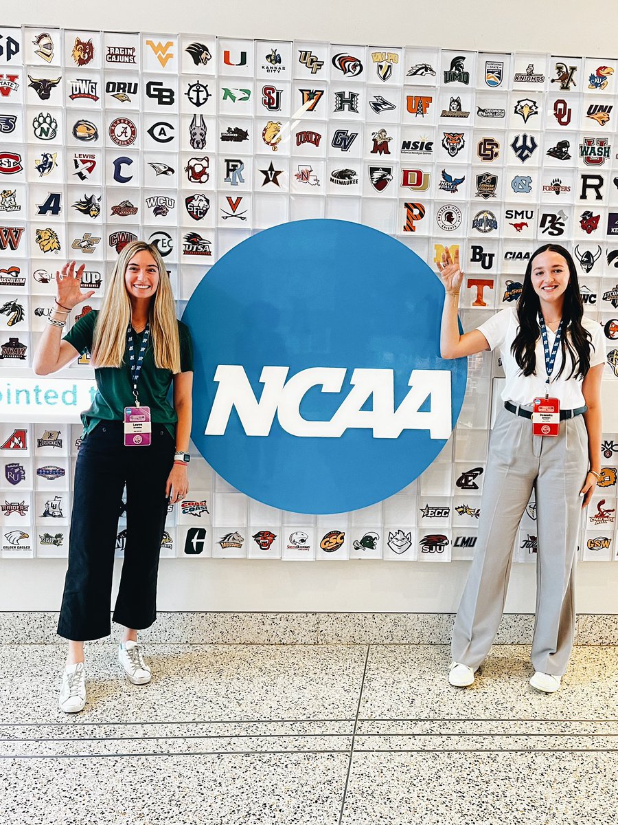 BaylorSACE's tweet photo. Dominika &amp; Lauren are back from the Career in Sports Forum! 

They enjoyed networking with student-athletes, learning more about themselves, &amp; hearing valuable information to help them navigate a future career in sports 💼 

#BaylorBuilt #PreparingChampionsForLife #NCAALearnLead https://t.co/kCyDnqGoNt