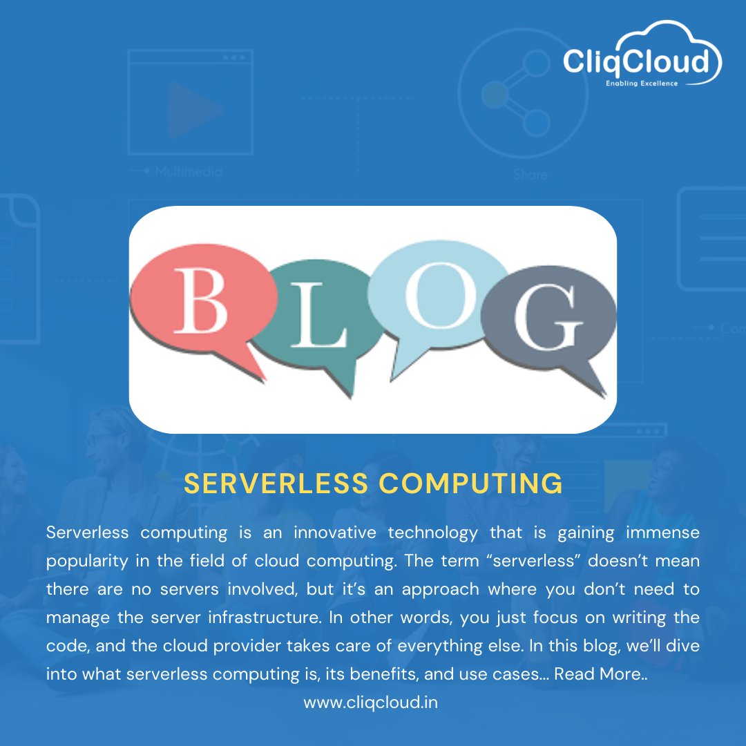 CliqCloud's tweet photo. 🚀 Check out our latest blog on Serverless Computing and discover how it can revolutionize your development process!
https://t.co/TfdrcqjG5T
#cliqcloud #serverlesscomputing #cloudcomputing #TechInnovation #Blog #technicalblog https://t.co/jiC9j95s7o