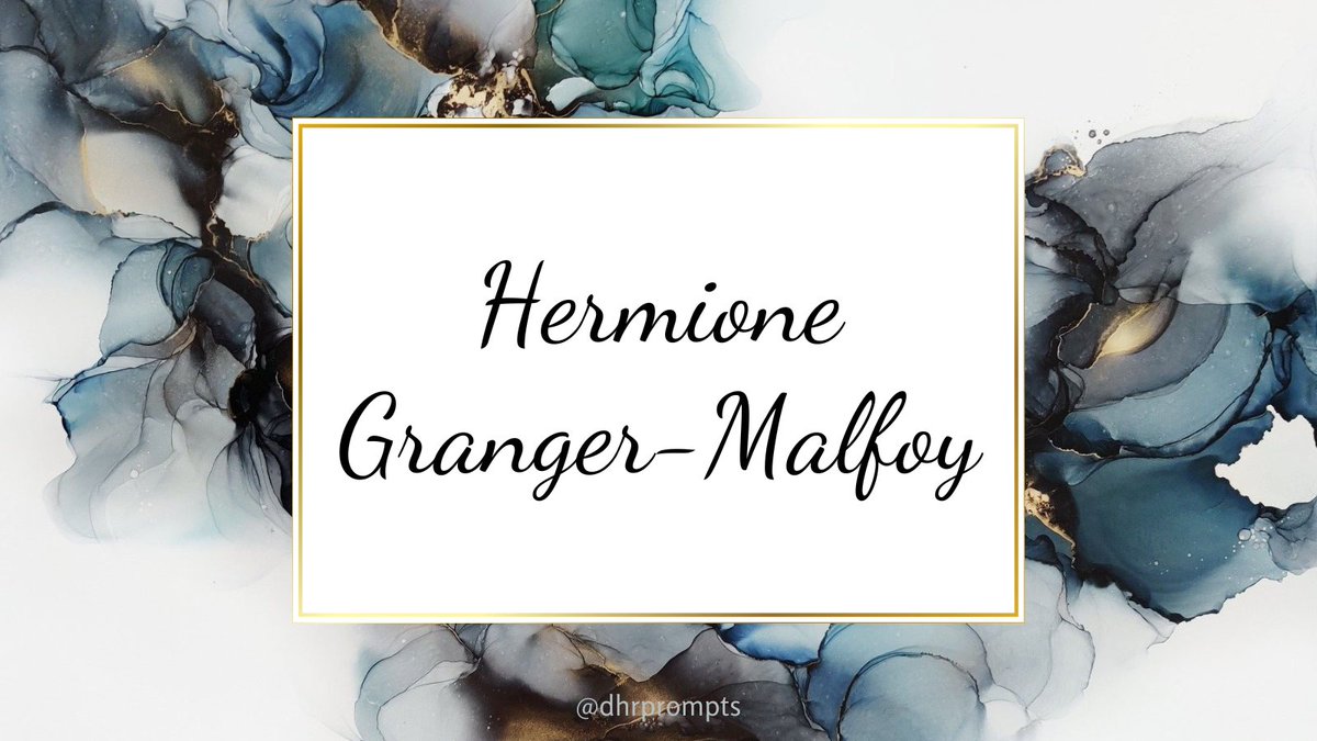 dhrprompts's tweet photo. Prompt: Hermione Granger-Malfoy

#HappyBirthdayDracoMalfoy the only gift he wants or needs is his wife https://t.co/DO7g3zyyKO