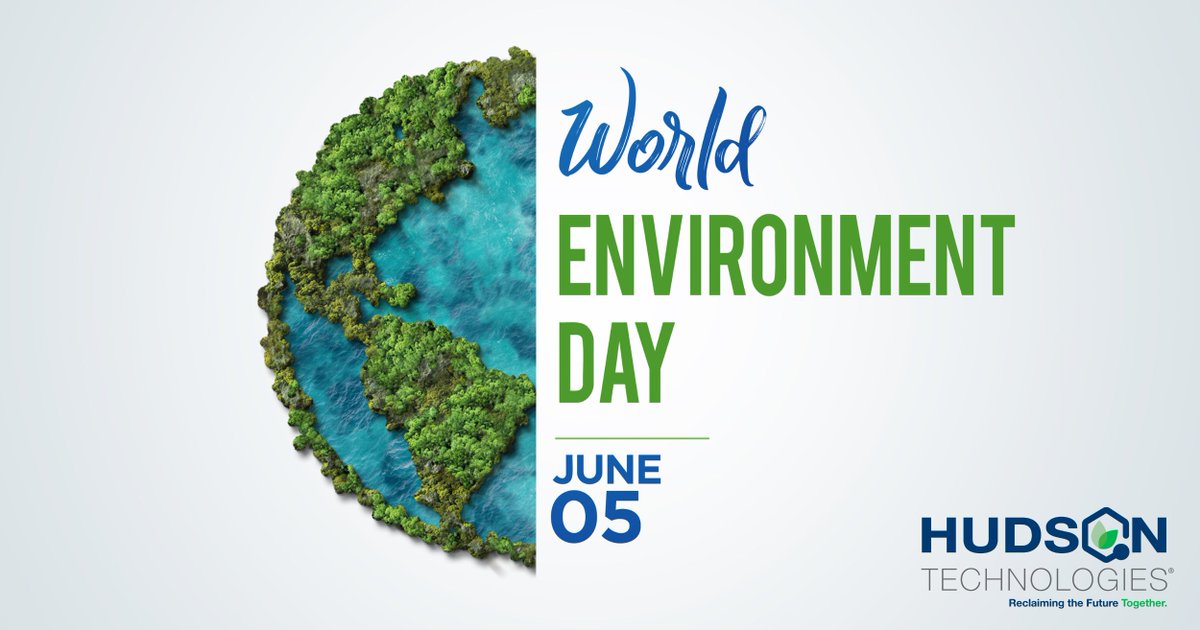 Join us in celebrating World Environment Day! At Hudson Technologies, we’re committed to making a positive impact on the environment. Together, let’s create a sustainable future by turning your recovered refrigerants into economic value.

#WorldEnvironmentDay  #HDSN