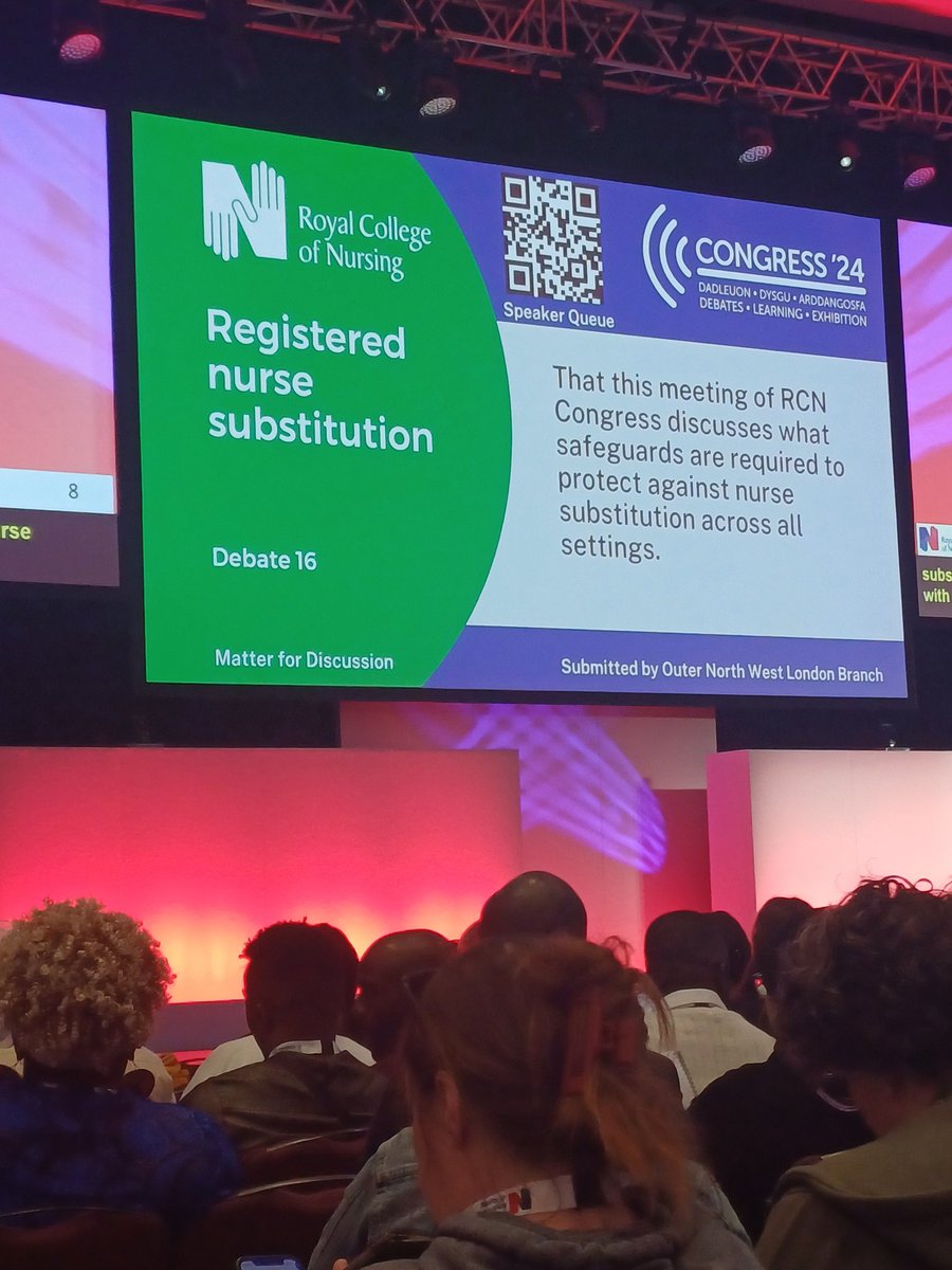 fdphalety's tweet photo. Debate 16: Registered Nurse Substitution
#RCNCongress24 #RCN24

@theRCN @SouthEastRCN @RcnSurrey https://t.co/p4Y6myvn14