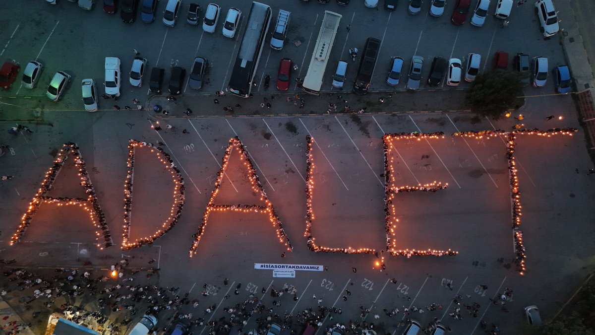 Adelet yerini bulana kadar #isiasortakdavamız