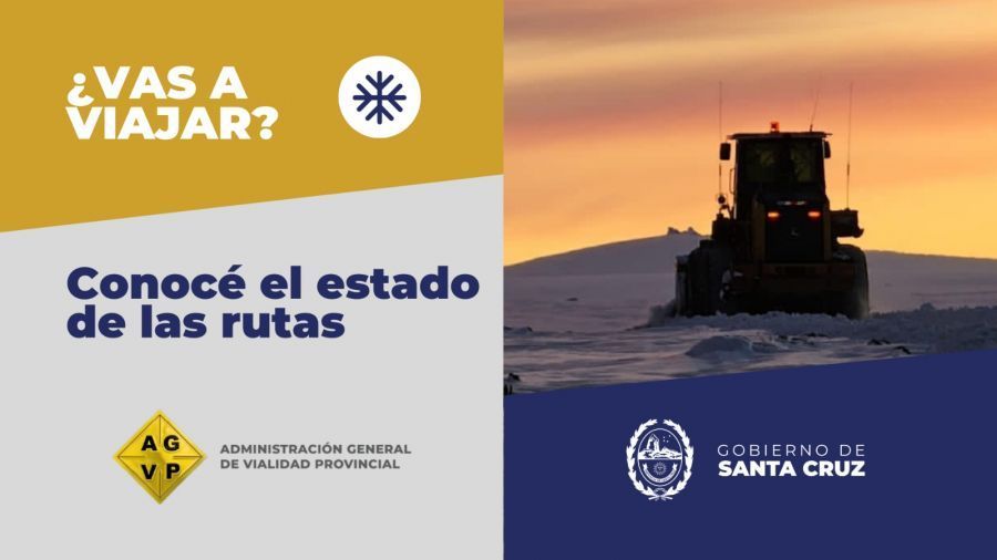 DataStaCruz's tweet photo. Temporada invernal de #SantaCruz: Conocé hoy el estado de rutas provinciales y nacionales. Unite al grupo de whatsapp de Vialidad para hacer consultas o recibir información vial al instante a través del siguiente link https://t.co/BvMLqLLsCj https://t.co/sztmGrUnnc