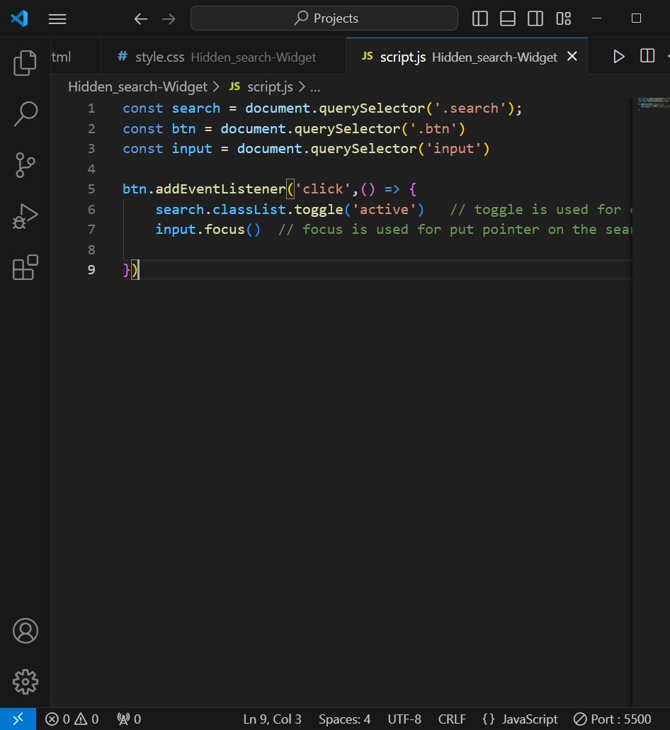 cpsaw03's tweet image. Day 36of #100DaysOfCode 💻      
 -Continued with @traversymedia's   50 Projects in 50 Days course and Completed 4ht Project , Hidden-Search-Widget .
-Learned all the basic concept of C-programming for my college End-Sem exam.  
#webDevlopment #Javascript #traversymedia #HTML