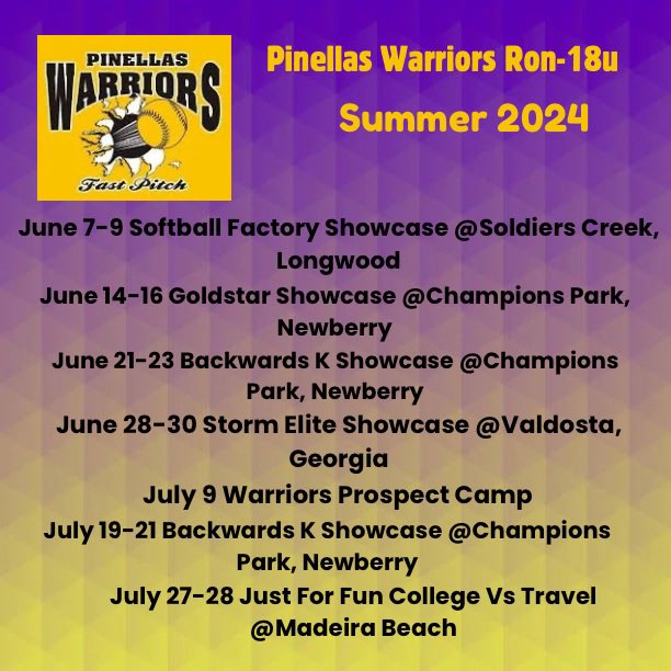 allyconner2026's tweet photo. As we head into the first weekend of summer this is my full schedule. I look forward to all the opportunities. https://t.co/AhMNrvNpHB