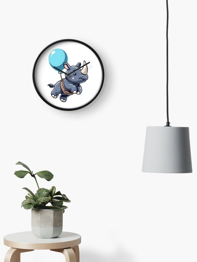 vivid_designpro's tweet photo. Time flies very quickly ⌛Now you can add some cuteness to this observation👀 
Check out my last design for clocks with flying rhino 🎈🦏
🔗https://t.co/IYPsc8r41y 

#redbubble #gift #giftidea #clocks #clockDesign #TimeFlies #Cute #CuteRhino #RhinoWithBalloons #pod #DigitalArt https://t.co/Prx1VBoetC