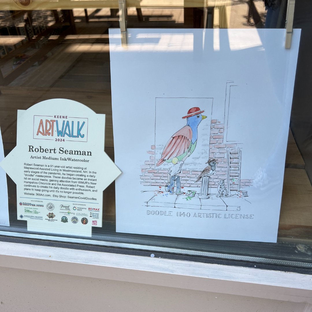 ExploreKeene's tweet photo. Take a walk in downtown Keene to see its transformation into an outdoor gallery! Until June 9th, experience local art in oil, pastel, photography, watercolor, mixed media, and more! Learn more about Keene ArtWalk here: https://t.co/2dmG9eJNx4
#explorekeene #keenenh #localart https://t.co/c9wzUBTrcR