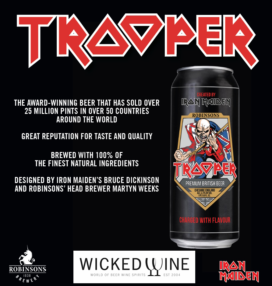 Troopers in Sweden!!

Trooper 500ml cans are back, order yours from the Systembolaget systembolaget.se/produkt/ol/iro…

Trade customers get in touch with Wicked Wine info@wickedwine.se

#IronMaidenBeer #TrooperBeer #IronMaiden #Beer
