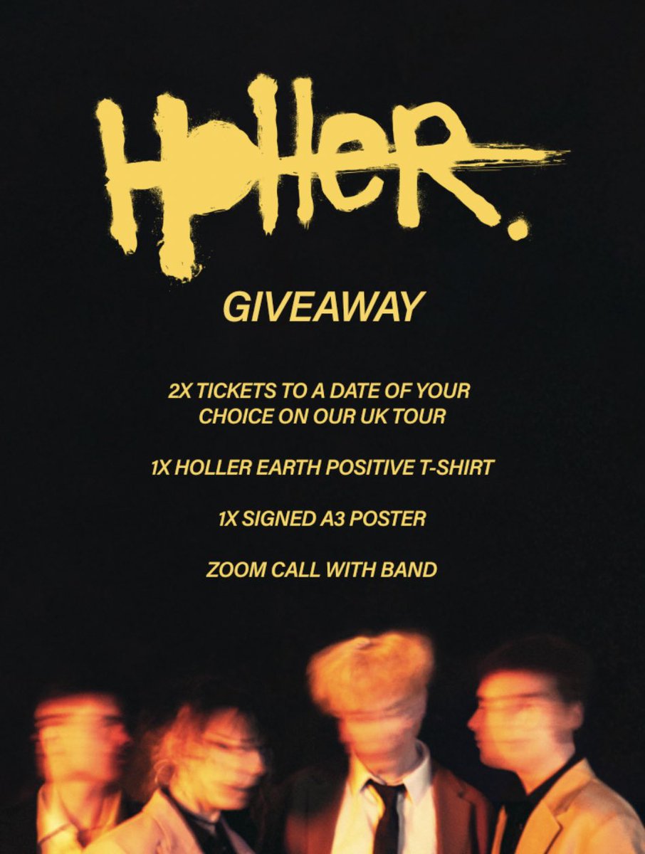 holler_band's tweet photo. GIVEAWAY🚨 

How to enter :

1. Tag a friend on this tweet
2. Repost this tweet

Winner announced this Friday 🤍 https://t.co/NGtfbBj8Yx