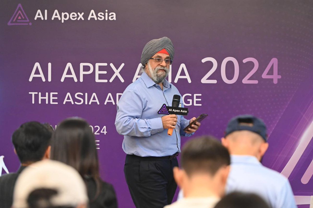 AIApexAsia's tweet photo. At #AIApexAsia, @_InderjitSingh_ shared why Asia is uniquely positioned to lead the world in the Age of #AI:

1️⃣ Asia's manufacturing & robotics prowess makes it the ideal testbed to integrate AI, revolutionize production & optimize supply chains. Our legacy + cutting-edge AI = unstoppable!
2️⃣ With the highest concentration of developers globally, a vibrant ecosystem, and businesses outpacing the West in AI adoption, Asia has the tech talent & appetite to accelerate AI into our lives.
3️⃣ Asia's embrace of blockchain & #Web3 enables decentralized funding for underfunded AI devs, ethical AI dev with privacy focus, & innovative incentive models to attract top talent.

With our strengths in technology, talent and innovation ecosystems, Asia is ready to unlock the "Asia Advantage" and shape the future of AI!
Time for Asia to unite and lead the world into the AI Age.

#AsiaLeadsAI