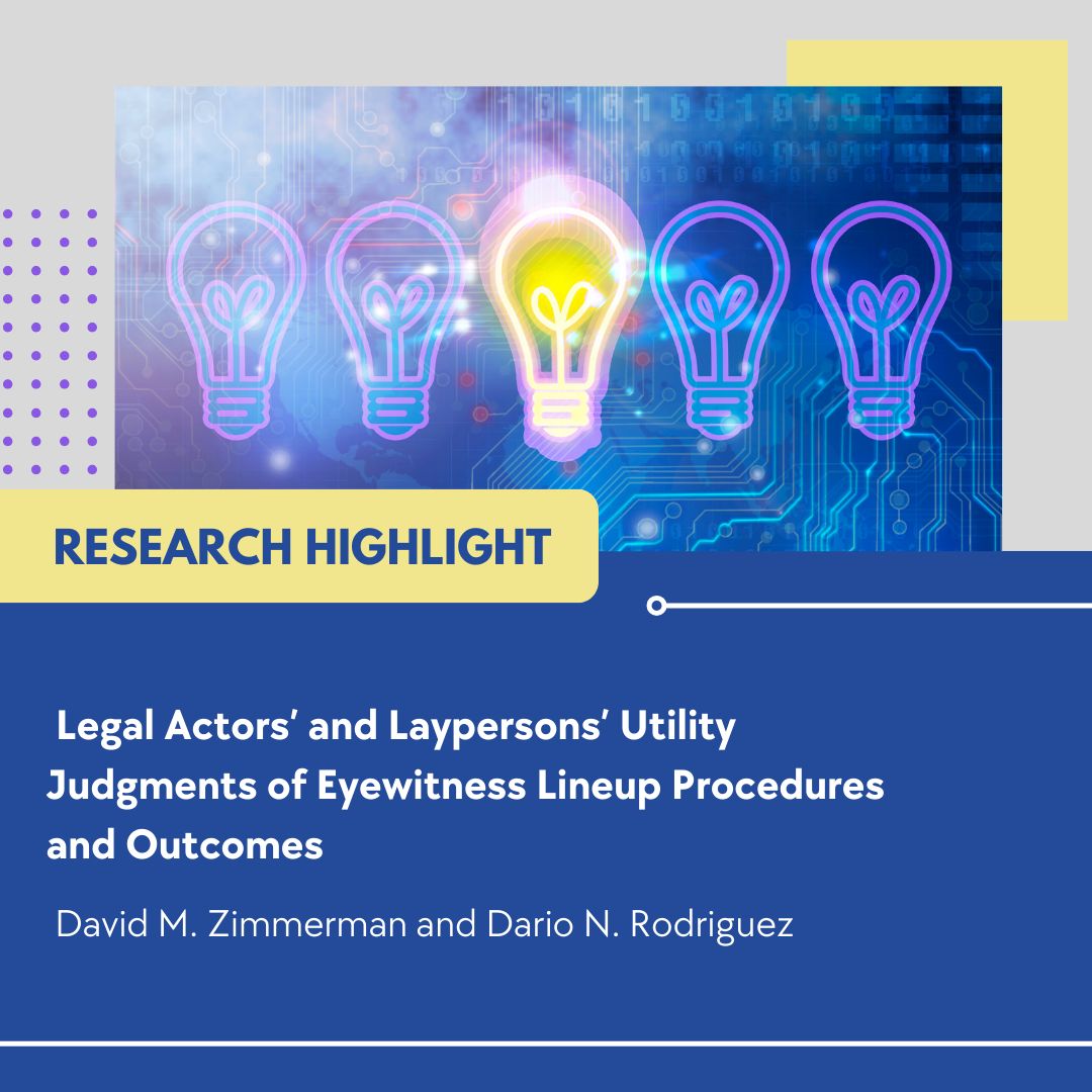 lhb_apls's tweet photo. Legal stakeholders value eyewitness ID differently but show consistent policy preferences, sometimes diverging from science. Yet, all support using research to guide policy on eyewitness evidence. Zimmerman &amp; Rodriguez explains more here- https://t.co/8uxxhioooi @apls41 @aplssc https://t.co/QHYjj3Tb0B