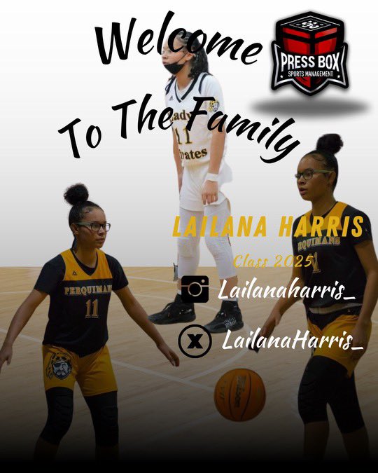 Koach_Hunt's tweet photo. Welcome Lailana Harris to the Press Box Sports family! @lailanaharris_ 
🔹 Class: 2025
🔹 Height: 5'7"
🔹 School: Perquimans HS
🔹 GPA: 3.6
🏀 Stats:
Points: 12.7
Assists: 3.1
Rebounds: 4.5
Steals: 5.0
Specialty: 3-Point Shooting
Rankings:
#7 in Steals in 1A NCHSSA
#40 in 3-Pointers 1A NCHSSA
#29 in Assists 1A NCHSSA
Lailana is a game-changer on and off the court! 🌟
#PressBoxSports #LailanaHarris #CollegeProspect #ClassOf2025 #NextLevelTalent

https://t.co/ysn9gaXdkN