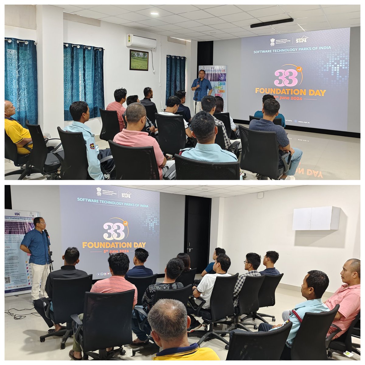 ImphalStpi's tweet photo. OIC @Imphal highlighted the contribution of #STPINDIA in creating #StartupEcosystem to the selected units of #OctaNE #CoE in #EmergingTech - #AR/#VR & staff on the occasion of its 33rd #FoundationDay celebration. #STPI33Years
@arvindtw
@DeveshTyagii
@Vandana030870
@stpiindia https://t.co/hUDQhHGDBG