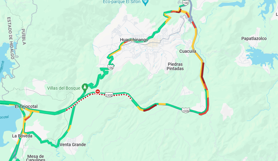 Monitor48910415's tweet photo. Buenos días me apoyan en referencia sobre el cierre en el km 125 Autopista 132D, Dirección Huachinango 

@CNAC_GN @GN_Carreteras https://t.co/qPDIvWLdzL