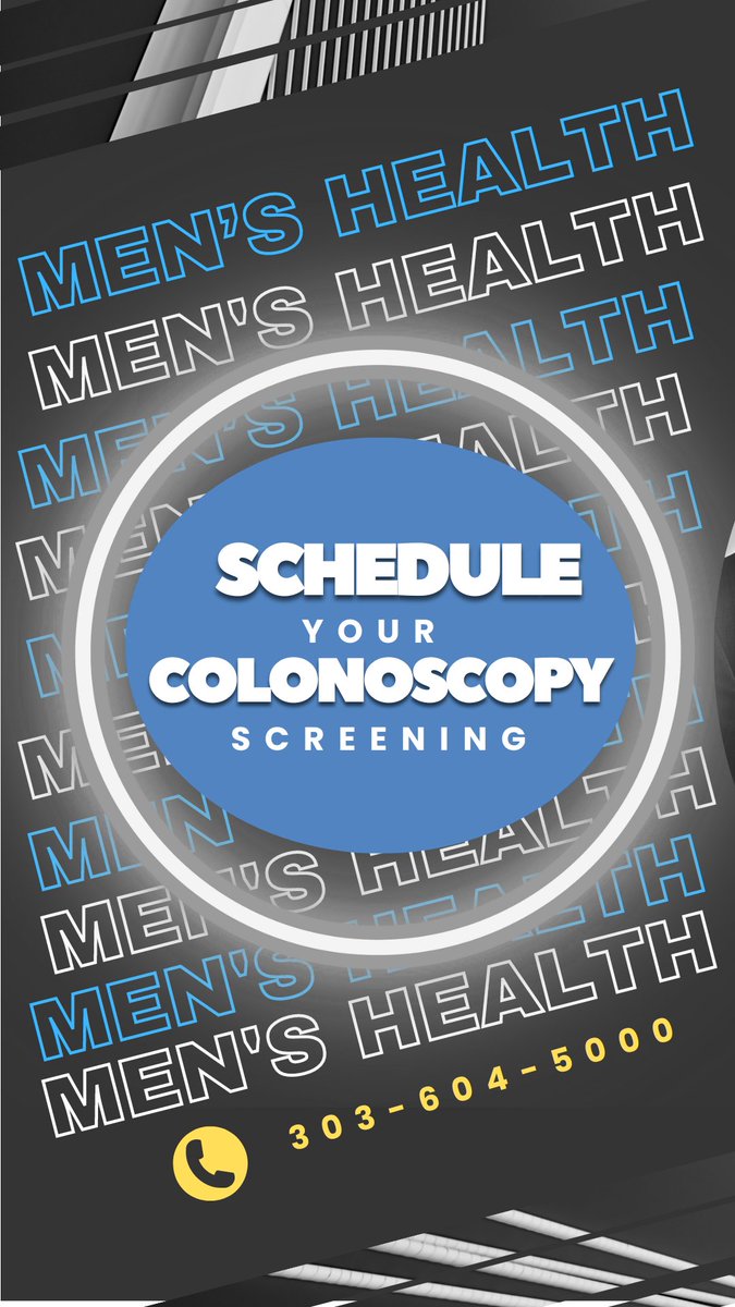 June is #MensHealthMonth! @GastroRockies encourages all of you guys to live your healthiest life. So we're sharing #GIHealth tips for men. Due for your #colonoscopy screening? If you're 45 years young, it's time. Men <45 with family history of colon cancer screen sooner. #CRC