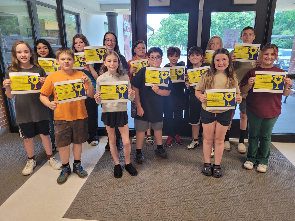 Congratulations to our May RAM STRONG Students of the Month!  #reutterrocks