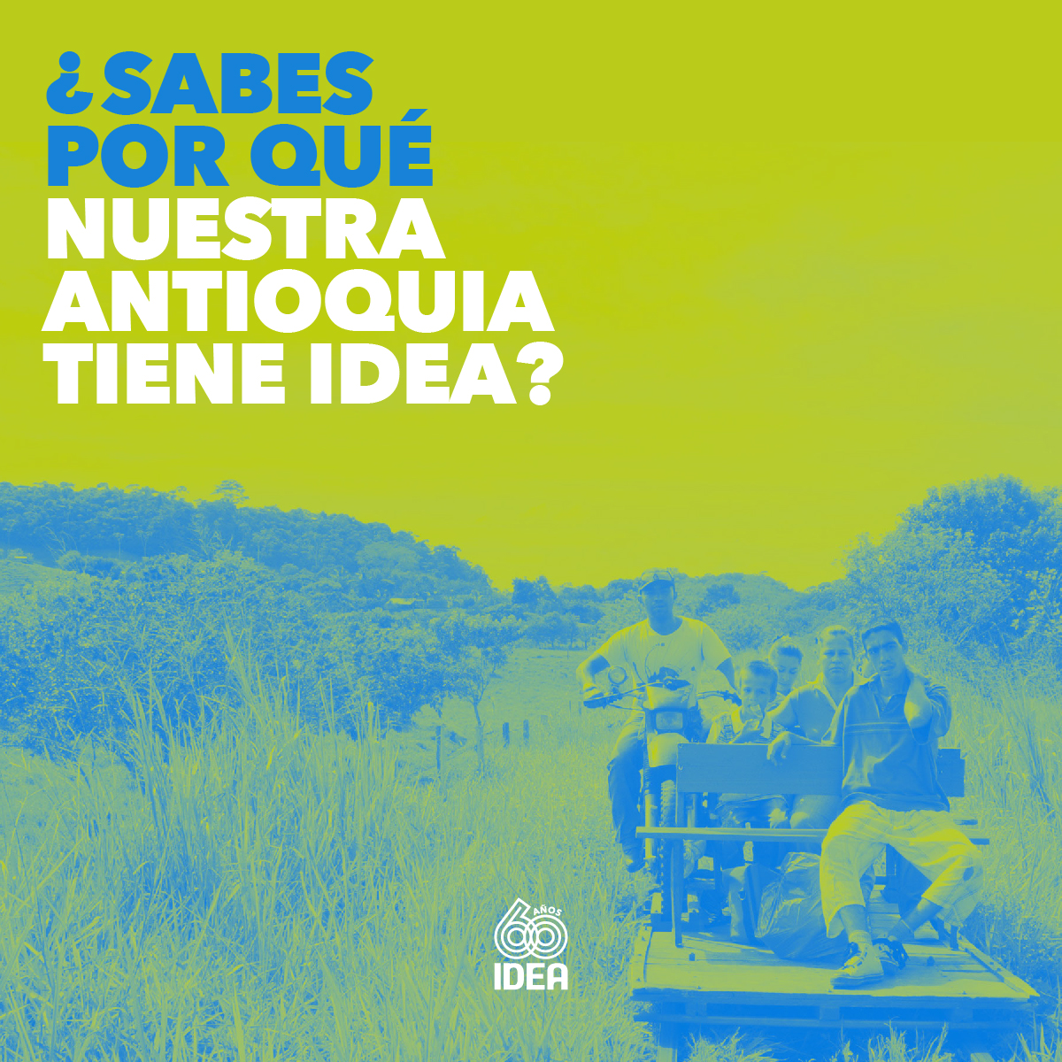 IDEA_Antioquia's tweet photo. ¿Sabes por qué #NuestraAntioquiaTieneIDEA? 
Porque durante #60años hemos impulsado el desarrollo sostenible, mejorando la calidad de vida de nuestras comunidades a través de innovación, compromiso y alianzas estratégicas. #IDEA60Años #VamosPorMás @catagomeztoro https://t.co/PaO4qL2ki6