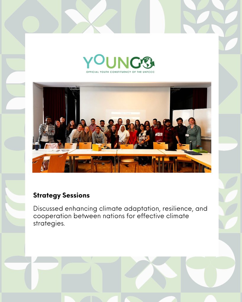 youngo_unfccc's tweet photo. A highlight was the successful press release published through UNFCCC. Despite some access issues, the day was marked by active and engaging sessions. 

#SB60 #ClimateAction #UNFCCC #GenderEquality https://t.co/muyYVMDVqJ